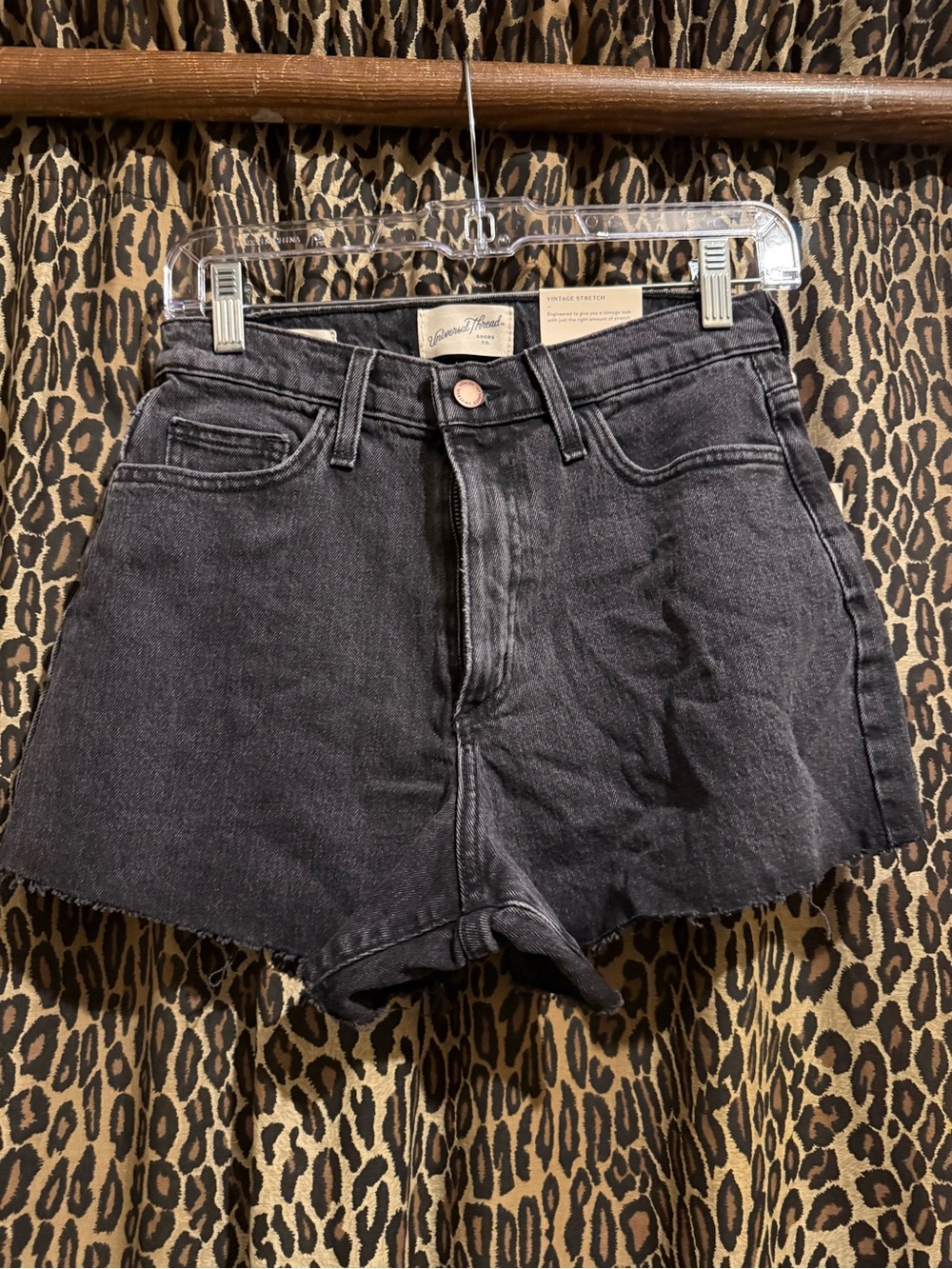 Black High-Rise Denim Shorts Universal Thread